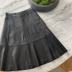 MackAge Black Leather Skirt